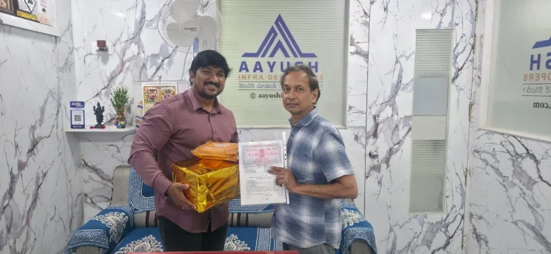 #102 Proud Landowner - Document Handover at Aayush Infra