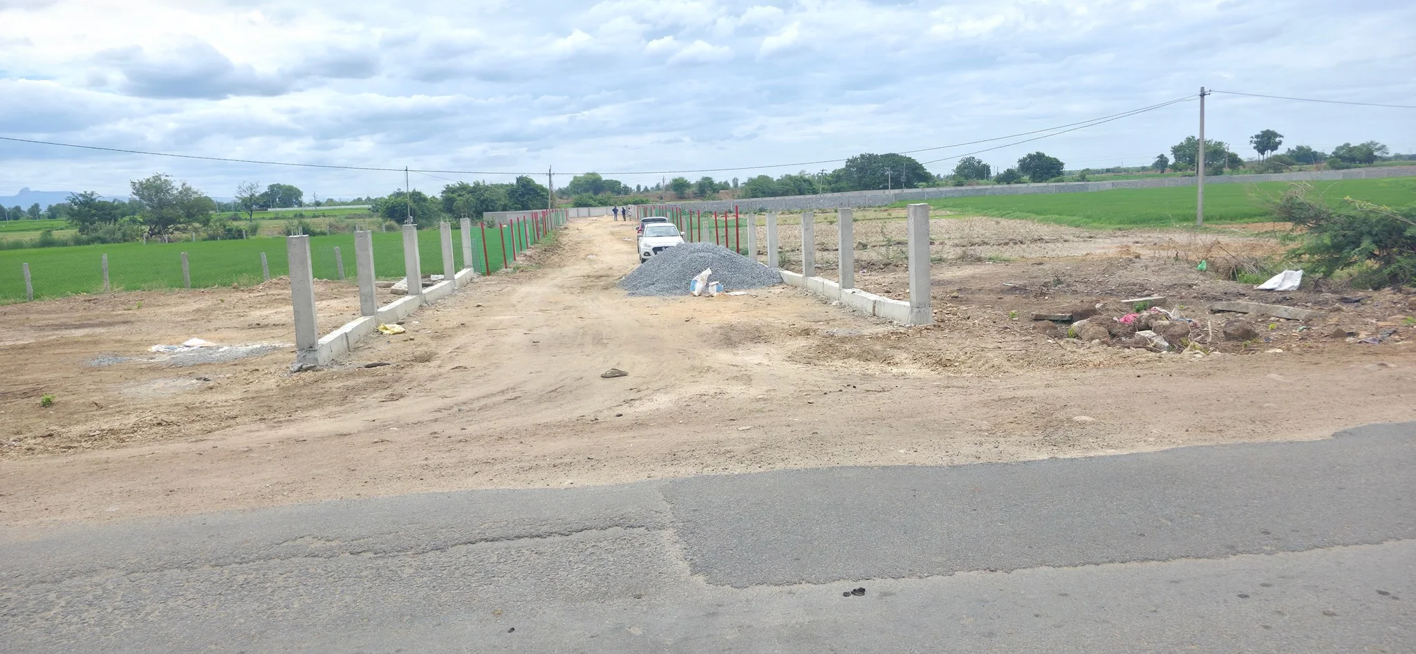 Plot Marking Stones and Layout Boundary Demarcation